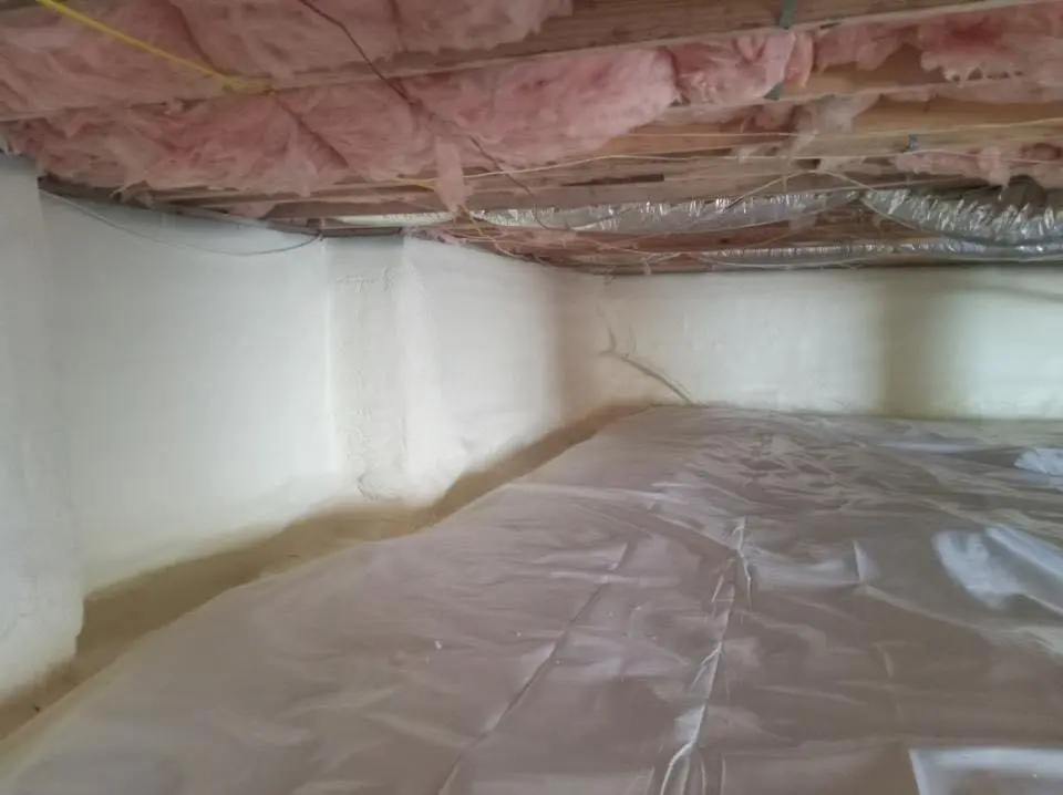 Crawl space encapsulation with closed-cell spray foam for Attic Insulation in La Junta